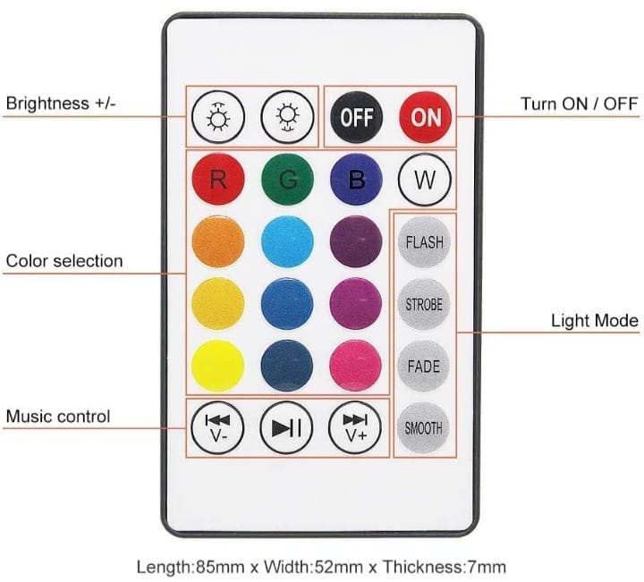 Color‑Changing LED Bulb Bluetooth Speaker With Remote