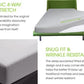 Cotton Elastic Fitted Double Bedsheets With Pillow