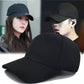 A- Adjustable Black Plain Cap Unisex Quick Drying Sun Hat For Summer Activities